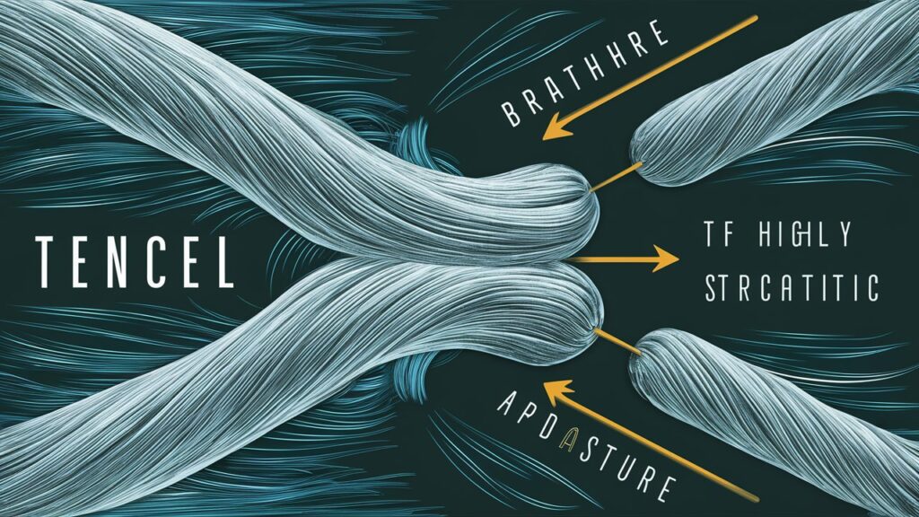 ilustrasi bahan tencel