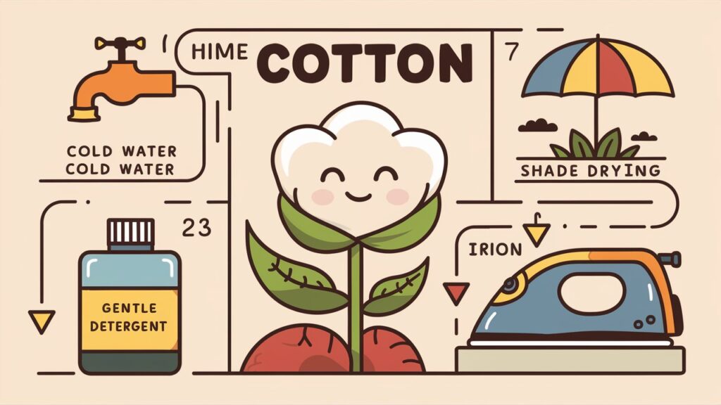 ilustrasi pencucian katun catra