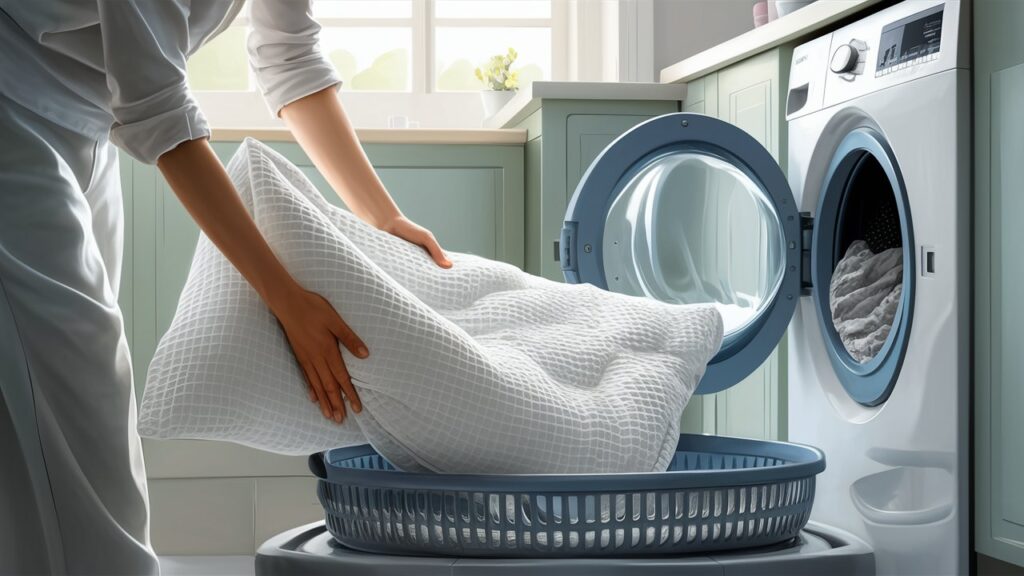 ilustrasi pencucian sprei