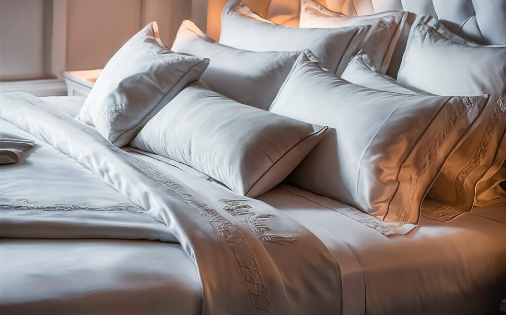 ilustrasi sprei rapi ala hotel