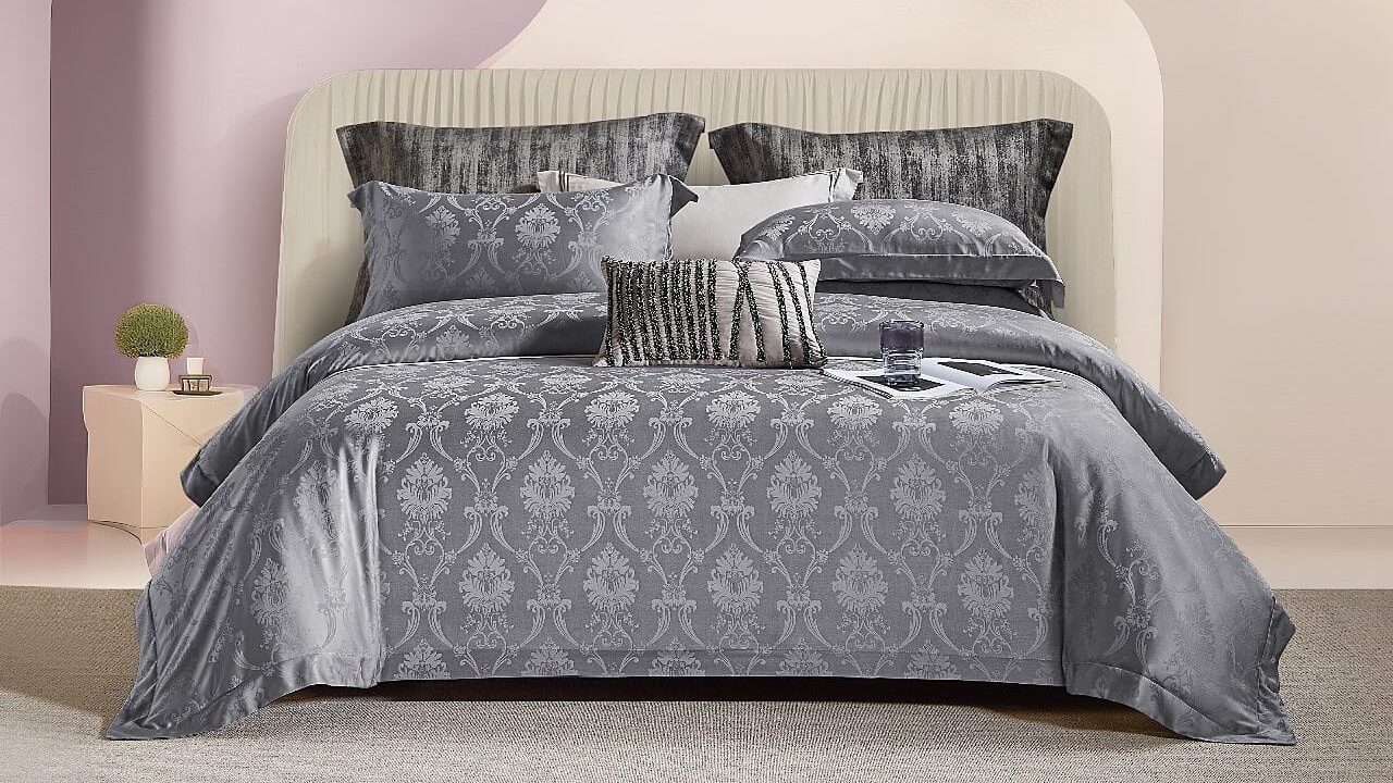 sprei bahan jaquard tencel