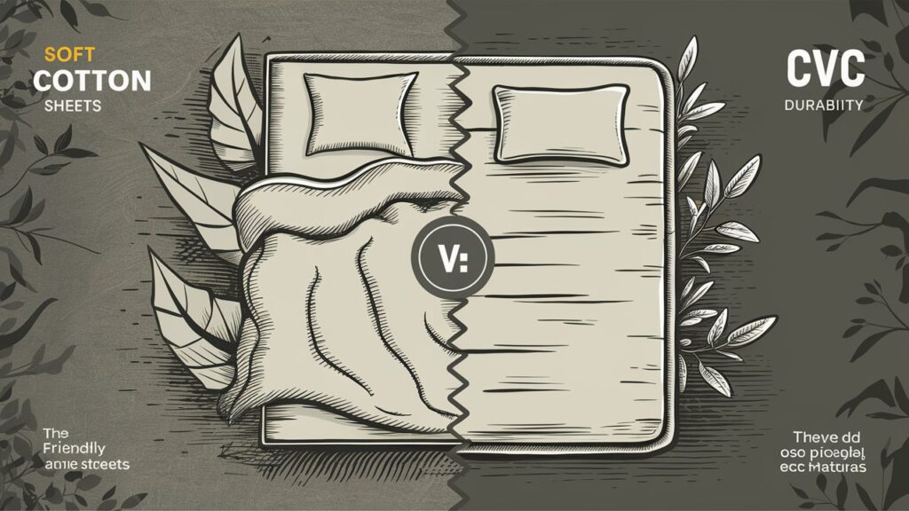 ilustrasi perbandingan cvc dan katun