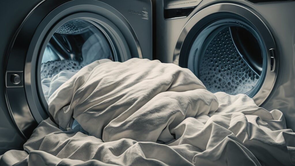ilustrasi cucian sprei